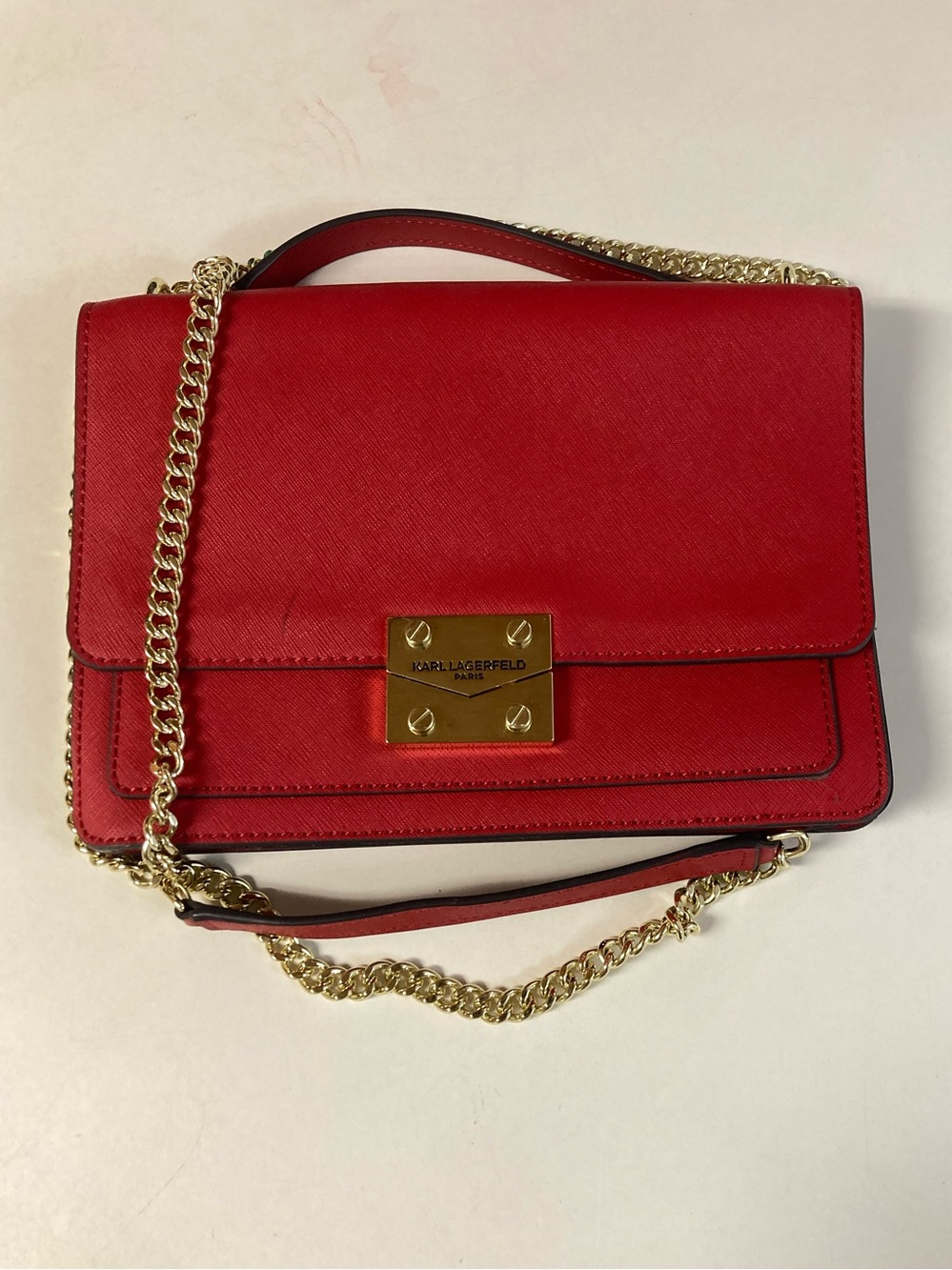 Karl Lagerfeld Red Envelope Purse - Picture 5 of 11